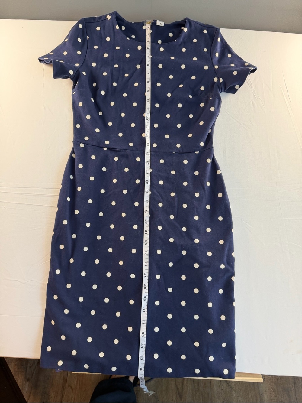 Old Navy Navy Dress with White Polka Dots - Picture 7 of 12